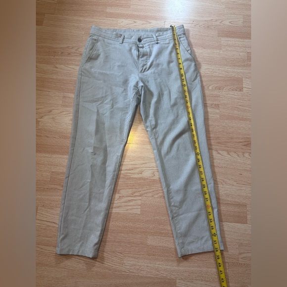 Zara Gray Cotton Blend Trousers with Modern Fit Size 32 - Picture 2 of 8
